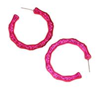 Karma NH11740718 - Pendientes de aro redondos acrílicos, multicolor, 3,8 cm, para mujer, 3,8 x 3,8 cm, Acrílico, Sin piedra preciosa