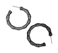 Karma NH11740718 - Pendientes de aro redondos acrílicos, multicolor, 3,8 cm, para mujer, 3,8 x 3,8 cm, Acrílico, Sin piedra preciosa