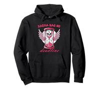 Karma no Tiene Fecha límite de Reloj de Arena de Calavera gótica Sudadera con Capucha