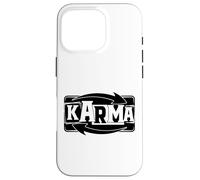 Karma What Goes Around Comes Around, etiqueta de reciclaje divertida Carcasa para iPhone 16 Pro