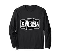 Karma What Goes Around Comes Around, etiqueta de reciclaje divertida Manga Larga