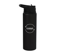 Karma what runs around comes around funny karma Stainless Steel Insulated Water Bottle