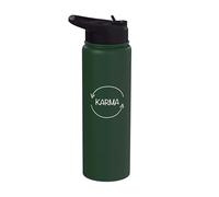 Karma what runs around comes around funny karma Stainless Steel Insulated Water Bottle