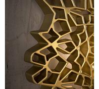 Karman Aplique de pared LED Notredame, dorado, 3.000 K, 63 x 56 cm