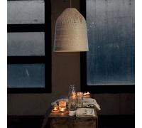 Karman Black Out lámpara colgante exterior, Ø 50 cm, blanco