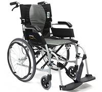 Karman Healthcare Silla de ruedas ergonómica ultraligera de 20 libras, plata perla, 18 x 17 pulgadas, 1 unidad