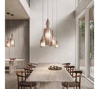 Karman lámpara colgante Alibaglass Small, oro rosa, Ø 11 cm