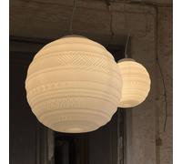 Karman Lámpara colgante de vidrio Braille, soplado, 25 cm