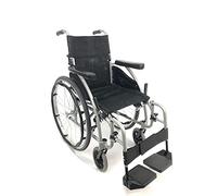 Karman Silla de ruedas ergonómica de 11,3 kg con reposapiés extraíble, 40,6 cm de plata