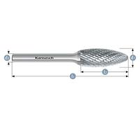 karnasch 113071.015 corte herramientas Rotary Burr