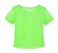 KarneLux Camiseta de Red de Neón para Festivales - Camisa Como Disfraz para Trajes de los Años 80 y 90 - Carnaval, Fiestas Temáticas - Talla Única