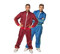 KarneLux Disfraz retro para adultos de los años 90, rojo, XXL