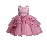 Karneval Kleidung Kind Kleinkind Cosplay Kleid Prinzessin Ärmellos Party Spitze Kleidung & Rock (Rose Red, 2-3 Years) Karneval Kostüm