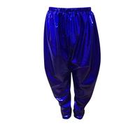 Karneval -Tanzhose für Kinder, Mädchen, Jungen, Metallic-, lockere Passform für Moderne Hip-Hop-Street-Dancewear (Blue, 11-12 Years) Karneval Kostüm