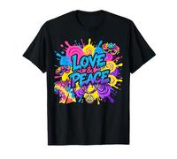 Karnevalkostüm Ersatz Socio Amor Paz Flor Poder Hippie Camiseta