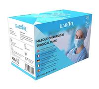 KAROFI - Mascarillas médico-quirúrgicas tipo II, 4 capas, BFE > 98%, probado y aprobado, según EN14683: 2019, caja de 50 unidades