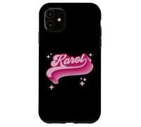 Karol Nombre Chica Estilo Vintage 70s Personalizado Retro Carcasa para iPhone 11