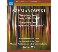 Karol Szymanows Szymanowski: Symphony No. 3, 'Song o (Blu-ray) (Importación USA)