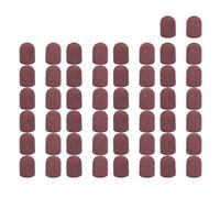 Karriter 50 bandas de lijado tapas de bloque sin agarre 80 120 180 13 x 19 mm tapón de lijado manicura pedicura taladro de uñas eléctrico 02