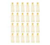Karriter Bolsas de organza para vino, paquete de 24 bolsas de organza para botellas de vino, bolsas de envoltura de vino para decoración, exhibición de escaparates, bolsas de regalo, recuerdos de