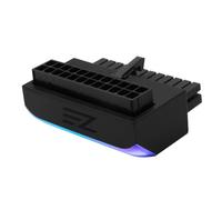 Karriter Cabezal Giratorio de 24 Sincronizado de 5 V, Placa Base de Computadora, Fuente de AlimentacióN ATX, Conector de 24P A 90°, Adaptador de AlineacióN de,A
