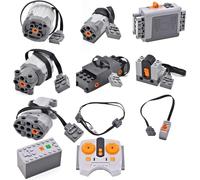 Karriter Compatible con Le Technic Motor L Power Functions Building Set, 11 Piezas Power Functions Motor Battery IR Remote Receiver Set