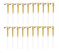 Karriter de Sirope de Café, Paquete de 20 para Botella de Sirope de Café, Se Adapta una Dispensador de Bomba de Sirope de Café de 750 Ml, el Hogar Plateado