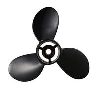Karriter Hélice fueraborda negra de 8.9 x 8.5 para motor de barco Tohatsu de 2 tiempos 9.8HP aleación de aluminio 3B2-64517-0