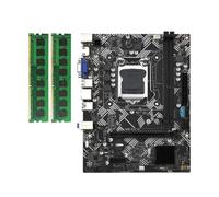 Karriter Placa Base de Escritorio B75M- con 2X DDR3 1600MHz 8G RAM LGA 1155 para CPU I3 I5 I7 USB 3.0 SATA 3.0 Placa Base de Computadora