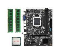 Karriter Placa Base de Escritorio B75M- +CPU I3-2120 +2X DDR3 1600MHz 8G RAM LGA 1155 USB 3.0 SATA 3.0 Placa Base de Computadora