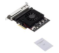 Karriter Tarjeta de Captura de CáMara Industrial de VisióN de Alta Velocidad NAS E-Sports RTL8125 Pcie a Nic de Servidor 2,5G de 6 Puertos