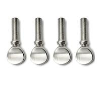 Karriter Tornillo de Apriete para Cuello de SaxofóN de 4 Piezas Compatible con Accesorio de Clarinete Bajo para SaxofóN (Plateado)