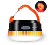 Karrong Lámpara de camping LED USB recargable, mini imán, linterna de camping, 4 modos, SOS, resistente al agua, portátil, lámpara de camping para exteriores, senderismo, camping, emergencia