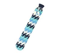 karrychen Plush Knitted Cover Hot Water Bottle Long Strip Shape Hot-Water Bag -H#
