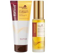 Karseell MACA CARE SYSTEM Mascarilla Capilar Profesional Colágeno 200ml + Aceite de Argán 50ml Coco Karité Hidratante Nutritivo Reparador Antifrizz Cabello Seco Dañado Teñido Encrespado Antifrizz