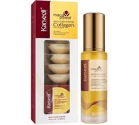 Karseell MACA CARE SYSTEM Pack 8 Mascarillas Capilares Colágeno Monodosis 12ml + Serum Aceite Argán 50ml Aceite Coco Karité Reparación Profunda Hidratación Intensa Antifrizz Cabello Seco Dañado