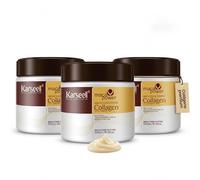 Karseell MACA CARE SYSTEM Pack de 3 - Mascarilla Capilar Profesional Colágeno Aceite Argán Coco Aguacate Keratina Karité Reparadora Nutritiva Hidratante Antifrizz Alisado Tratamiento Pelo Seco Dañado