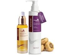 Karseell MACA CARE SYSTEM Pack Rizos Crema Definidora 200ml + Sérum Aceite Argán 50ml Activador Bucles Hidratante Antiencrespamiento Keratina Almendras Oliva Cacao Pelo Rizado Ondulado Método Curly
