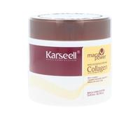 Karseell MACA CARE SYSTEM Mascarilla Capilar Profesional Colágeno Aceite de Argán Coco Karité Reparadora Nutritiva Hidratante Antifrizz Brillo Cabello Seco Dañado Encrespado Teñido Sin Sulfatos 500ml