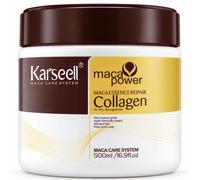 KARSEELL Mascarilla Pelo Máscara Capilar Reparación Profunda Cabello Seco y Dañado Colágeno Aceite de Argán Antifrizz Acondicionador Maca y Ácido Hialurónico Alisado Hidratación Intensa Todo Tipo de