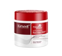 Karseell Mascarilla Pelo Rojo 500ml, Red Mascarilla Capilar Acondicionador Restaurar y Mejorar los Tonos Rojo para el Cabello Tratado con Color