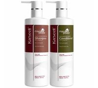 KARSEELL Pack Champú Hidratante 500ml + Acondicionador Reparador 500ml Aceite de Argán Queratina Proteínas de Trigo y Soja Vitamina E Hidratación Nutrición Brillo Suavidad Cabello Seco y Dañado Uso