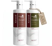 KARSEELL Pack Champú Hidratante + Acondicionador Reparador Maca Colágeno Brillo Suavidad Nutrición Antifrizz Control Frizz Cabello Seco Dañado Teñido Sin Sulfatos Uso Diario 2x500ml
