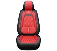 Karstry Juego Completo de Fundas para Asientos de Coche Universales, Fundas Asientos Coche Delanteros y Traseros, Compatible con Airbag Lateral, Se Adapta a la Mayoría de los Automóvil, Rojo Negro