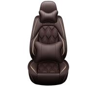 Karstry Juego Completo de Fundas para Asientos de Coche Universales, Fundas Asientos Coche Delanteros y Traseros, Compatible con Airbag Lateral, Se Adapta a la Mayoría de los Automóvil, Marrón