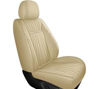 Karstry Juego Completo de Fundas para Asientos de Coche Universales, Fundas Asientos Coche Delanteros y Traseros, Compatible con Airbag Lateral, Se Adapta a la Mayoría de los Automóvil, Beige