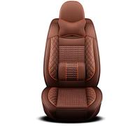 Karstry Juego Completo de Fundas para Asientos de Coche Universales, Fundas Asientos Coche Delanteros y Traseros, Compatible con Airbag Lateral, Se Adapta a la Mayoría de los Automóvil, Marrón