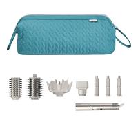 KarSyon Shark Flex Style - Funda para secador de Pelo Dyson Airwrap Cepillo Revlon Herramientas de Pelo, Bolsa de Transporte, Organizador de rizador Plano, Azul (Teal Blue), M, Portabilidad