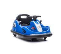 Kart Eléctrico Infantil Para Niños LEAN TOYS Con LED Y Control Remoto Azul