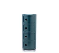 Kartell 0498515 Cajonera Modular, Plástico ABS, Azul, 32 x 32 x 77 cm
